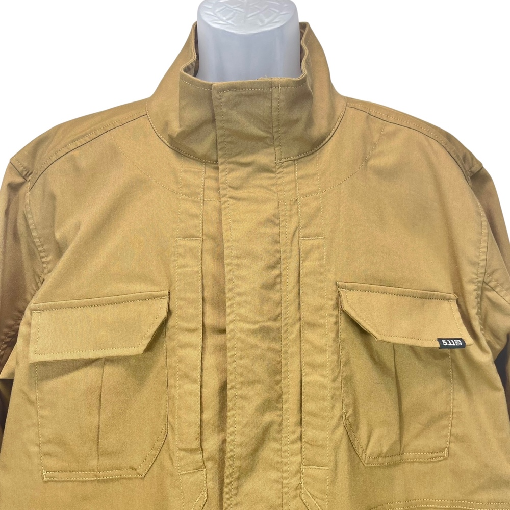 5.11 Tactical Men's XL Tan Military Utility Jacket Field Coat Workwear Outdoor - Picture 2 of 9